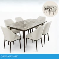 طقم طاولة طعام رخام 4و6 كراسي