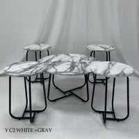 طقم طاولات تقديم 4أو6 طاولات عدة الوان