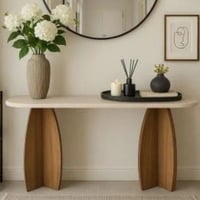 طاولة مدخل بني مقاس 140سم