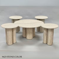 طقم طاولات خدمه وسط عدة الوان