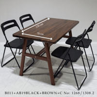 طقم طاولة و 4 كراسي عدة ألوان