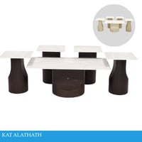 طقم طاولات وسط عدة الوان