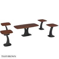 طقم طاولات خشب عدة ألوان