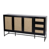 دولاب بوفيه مع ادراج لون أسود