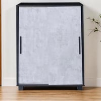 خزانة أحذية اسود ورمادي