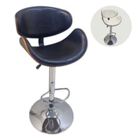 كرسي بار جلد ظهر خشب عدة الوان