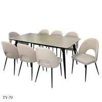 طقم طاولة طعام بورسلان 4و6 كراسي عدة ألوان