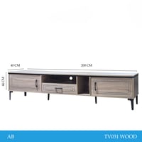 طاولة بلازما لون خشبي 140و160و180و200 سم