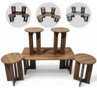 طقم طاولات وسط عدة الوان