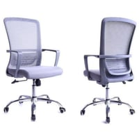 كرسي مكتب دوار رمادي