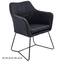 كرسي قماش مع جلد عدة ألوان