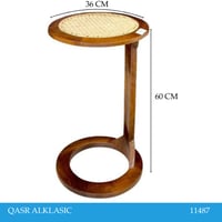 طاولة خدمه خشب هندي راتان