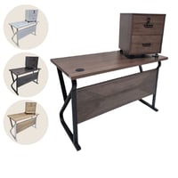 مكتب مع ادراج 120سم عدة الوان