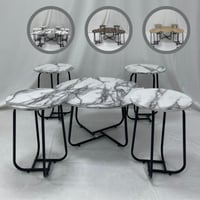 طقم طاولات تقديم 4أو6 طاولات عدة الوان