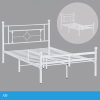 سرير لون ابيض عدة مقاسات