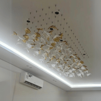 ثريا قزاز ورق شجر عدة الوان 180*80 سم