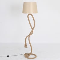 مصباح أرضي طويل بوهيمي بني