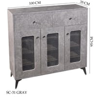 دولاب راتان رمادي 80و100و120 سم