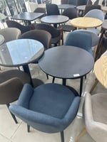 طقم طاولة وكرسيين لون كحلي