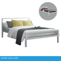 سرير ابيض مودرن 90و120 سم