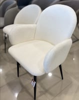 طقم 2 كراسي فرو لون أبيض