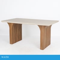 طاولة طعام بني عدة مقاسات