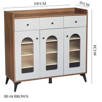 دولاب مودرن لون بني عدة مقاسات