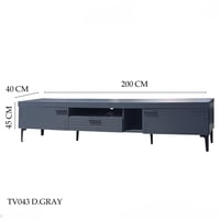 طاولة بلازما رمادي غامق 140و160و180و200 سم