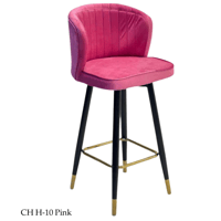 كرسي بار مخمل عدة ألوان