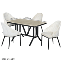 طقم طاولة طعام رخام 4و6 كراسي عدة ألوان