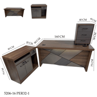 طقم مكتب 140و160 سم عدة ألوان