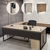 طقم مكتب مع سكرتارية عدة ألوان