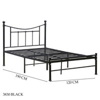 سرير اسود مودرن عدة مقاسات
