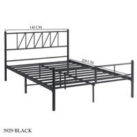 سرير أسود عدة مقاسات