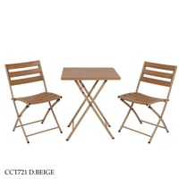 طقم طاولة وكرسيين خارجي عدة الوان