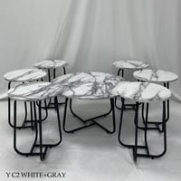 طقم طاولات تقديم 4أو6 طاولات عدة الوان