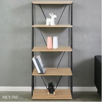 رف خشب عدة أرفف والوان