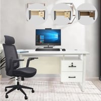 مكتب مع ادراج 120و140 سم عدة الوان