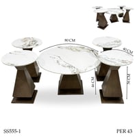 طقم طاولات وسط سيراميك عدة الوان