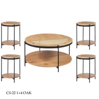 طقم طاولات وسط راتان عدة الوان