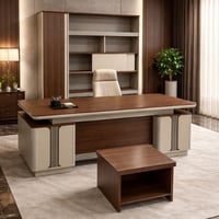 مكتب مدراء 200و240سم مع دولاب وطاولة