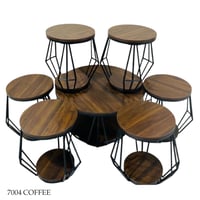 طقم طاولات خدمه 4او6 عدة الوان