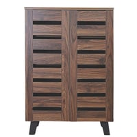 دولاب أحذية ٢درف لون بني