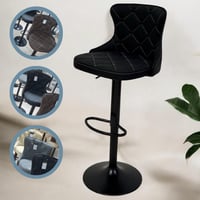 كرسي بار جلد مودرن عدة الوان