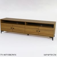 طاولة تلفزيون لون بني مقاس 160و180 سم