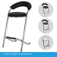 كرسي بار جلد مودرن عدة الوان