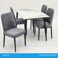 طقم طاولة طعام بورسلان 6و4 كراسي عدة ألوان