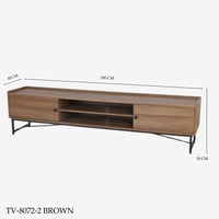 طاولة تلفزيون بني مقاس 160و180و200 سم