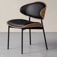 كرسي مودرن خشب لون أسود