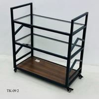 عربيه تقديم خشب وقزاز عدة الوان